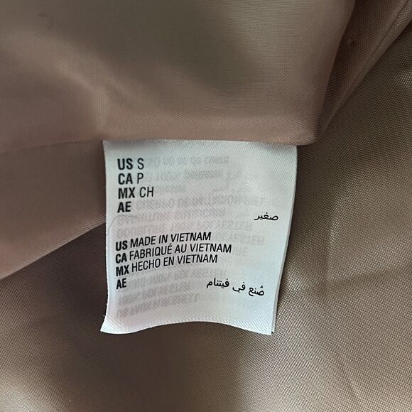 INC Small Faux Fur Vest Full-Zip Sleeveless Lined Pockets Collared Clay Tan New - Picture 10 of 12